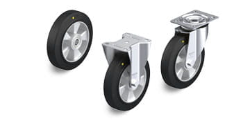 ALEV-EL-, ALEV-SG-AS-serien med elektrisk ledende og antistatiske hjul og trinser