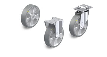 ALTH-AS-serien med elektrisk ledende og antistatiske hjul og trinser
