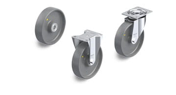 PO-ELS-serien med elektrisk ledende og antistatiske hjul og trinser