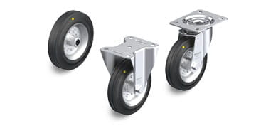 VE-EL-serien med elektrisk ledende og antistatiske hjul og trinser