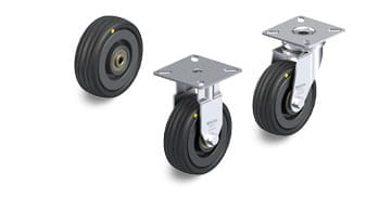 VPA-EL-serien med elektrisk ledende og antistatiske hjul og trinser