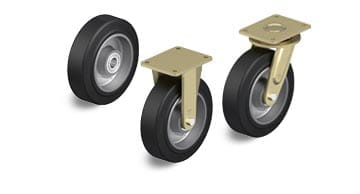 GEV-serien med hjul med elastisk massiv gummibane for tung belastning