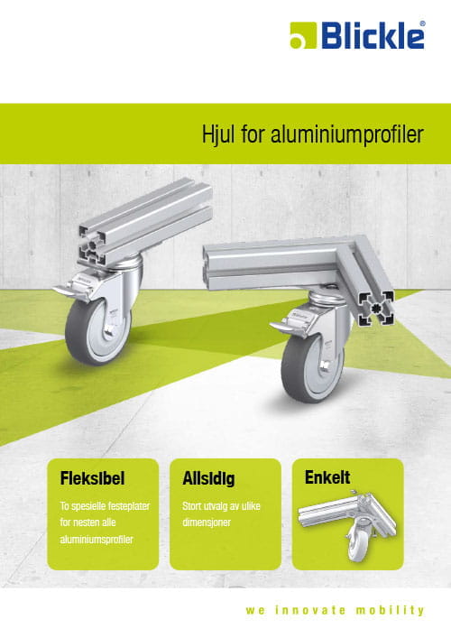 Hjul for aluminiumprofiler